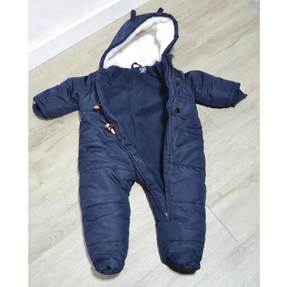 The Children's Place Baby Boy Navy Blue Snowsuit 9-12 Month